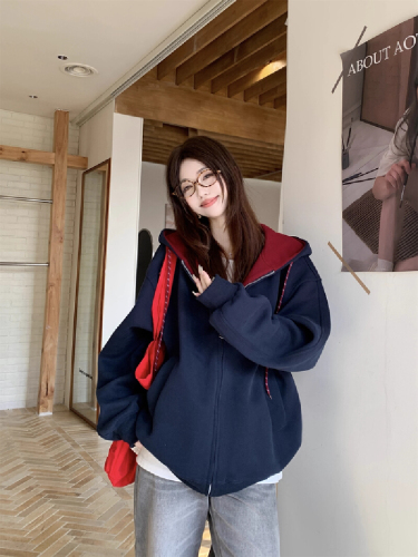 American Heavy Grey Zipper Sweatshirt for Men and Women, Autumn/Winter 2025 Fashion Hooded Sweatshirt Coat Top