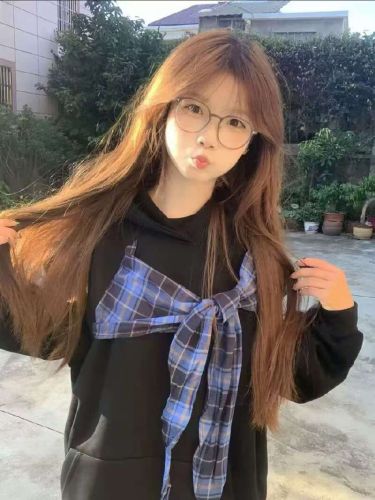 Unique butterfly knot grid strap hooded sweatshirt for women, 2025 autumn and winter new design sense lazy style loose coat