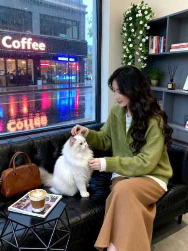 Korean-style fashionable collar high-end cashmere long-sleeved knitted sweater for women, looks very good, loose and slimming, stylish and youthful top