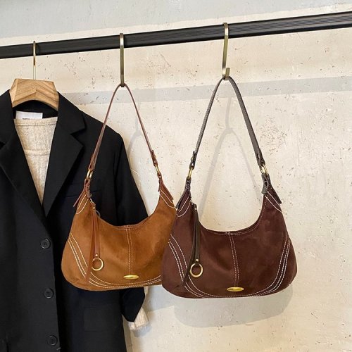 Hot-selling cross-border bag, crossbody bag, women's handbag, light luxury genuine leather bag for ladies, commuter bag, top-layer cowhide dumpling bag.