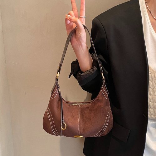 Hot-selling cross-border bag, crossbody bag, women's handbag, light luxury genuine leather bag for ladies, commuter bag, top-layer cowhide dumpling bag.