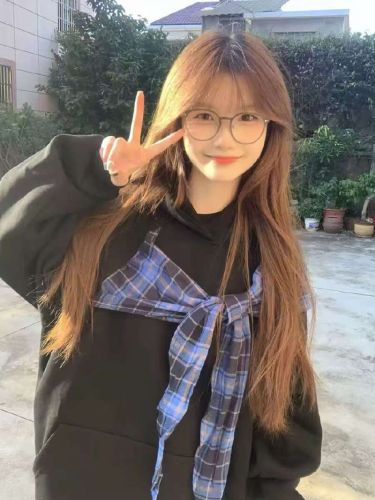 Unique butterfly knot grid strap hooded sweatshirt for women, 2025 autumn and winter new design sense lazy style loose coat