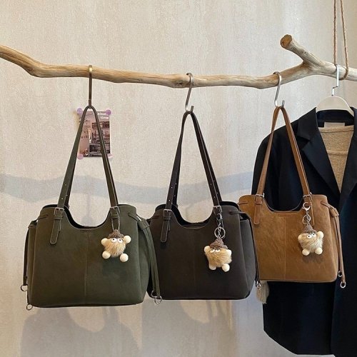 Vintage Women's Bag Autumn Winter Bags Ladies New Advanced Single Shoulder Bag Large Capacity Tote Bag Fashion Commute Large Bag