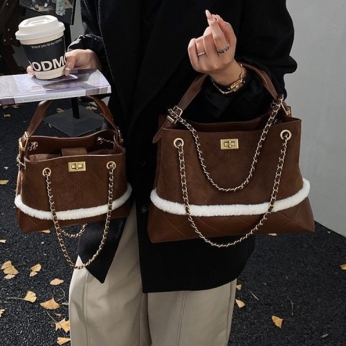 Women's Small Scandalous Sandwashed Calfskin Tote Bag Retro Genuine Leather Uncommon Underarm Bag Wander Bag Versatile Vintage Handbag