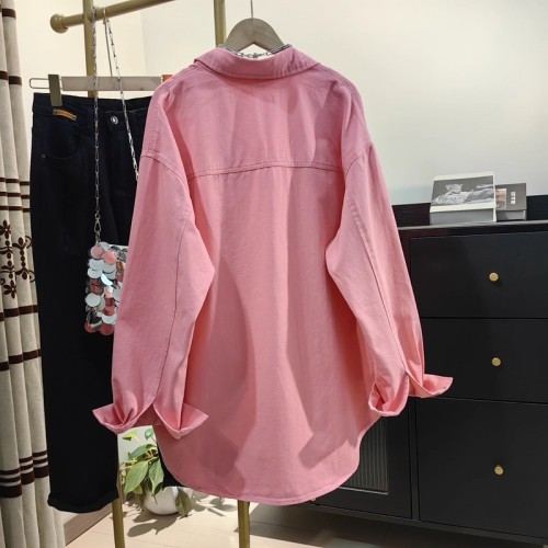 Autumn New Korean Chic Pure Cotton Design Sensory Minority Unique Long Sleeve French Style Blouse with a Sense of Luxury
