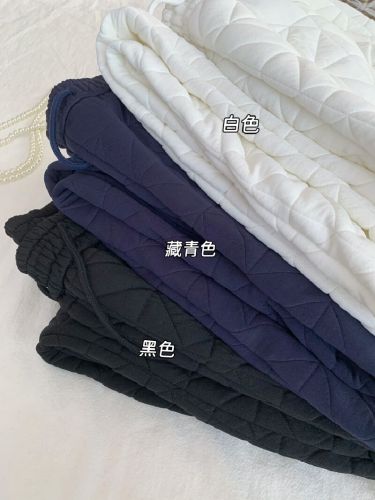 Northeast Thick Fleece Lined Wide Leg Pants 2025 New Winter Outerwear Straight Leg Warm Pants