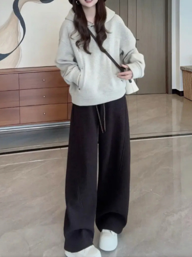 Lazily Loose Hooded Sweatshirt for Women - Autumn/Winter 2025 New Arrival Plus Size Fat MM Hooded Design Fashionable Loose Top