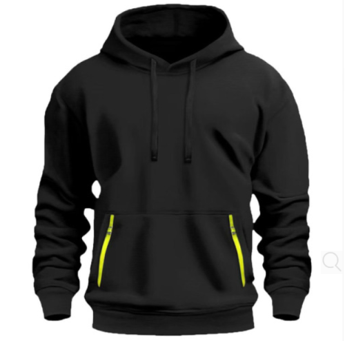 New Autumn/Winter Men's Fleece Hoodie Sweatshirt Euro Size Fashion Sport Hooded Sweatshirt Leisure Multi-Pocket Sweatshirt