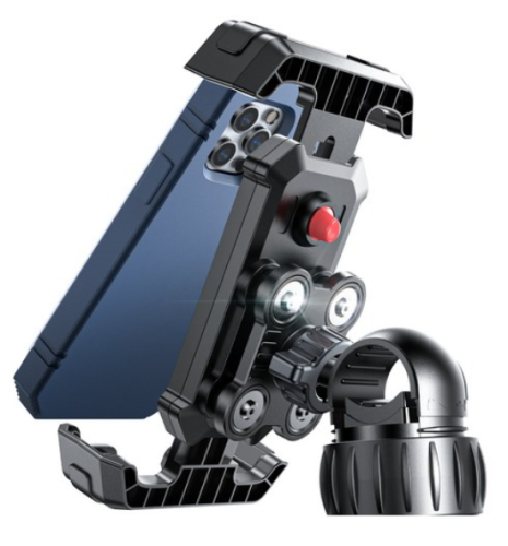 Mountain bike electric motorcycle mobile phone holder riding anti-shake shock absorption fixed frame anti-shake shock absorption patent