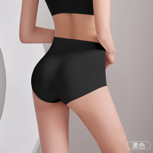 Seamless fake butt pads, high-waisted hip-lifting pants, tummy-controlling underwear for women, buttocks and crotch-enhancing all-in-one artifact, peach hip-rising pants, thin