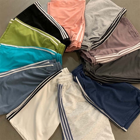 Sports shorts women's summer niche loose high waist sweet cool pants casual Capri Pants