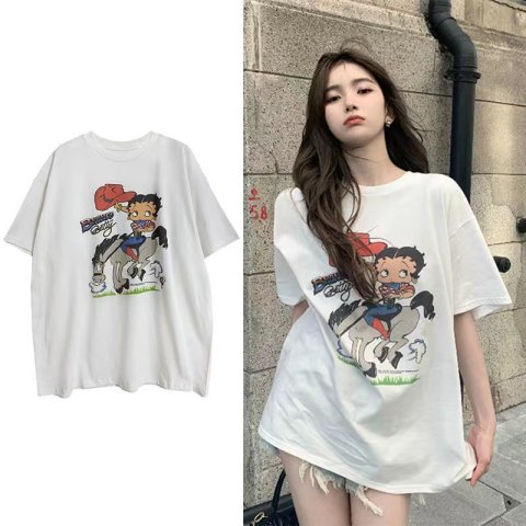Official picture net price 6535 cotton women's new summer design sense niche short-sleeved t-shirt