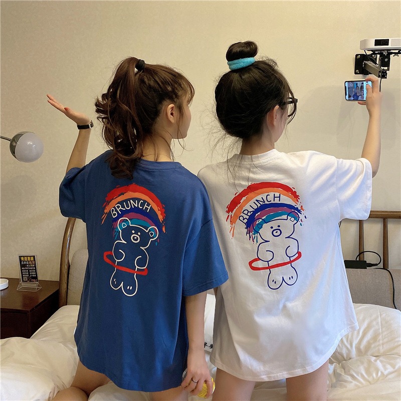Summer new Korean loose girlfriends short sleeve T-shirt
