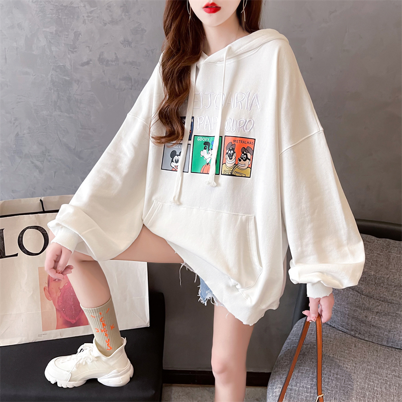 Real shooting cotton large size women's clothing spring and autumn thin long sleeve sweater women's Korean version loose and thin design top net red