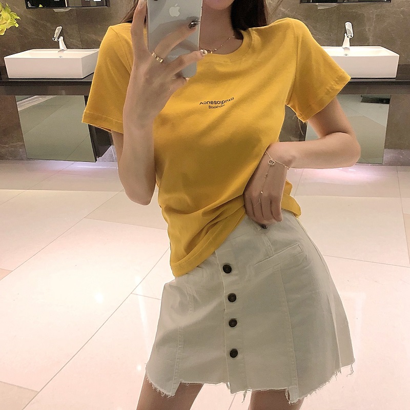 Official picture 200g milk summer fashion short sleeve T-shirt