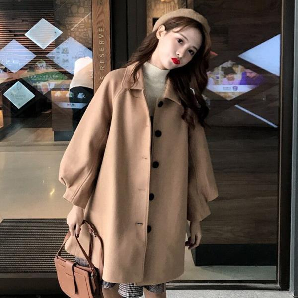 Woolen coat women's mid-length Korean version student autumn and winter short 2022 new small woolen coat