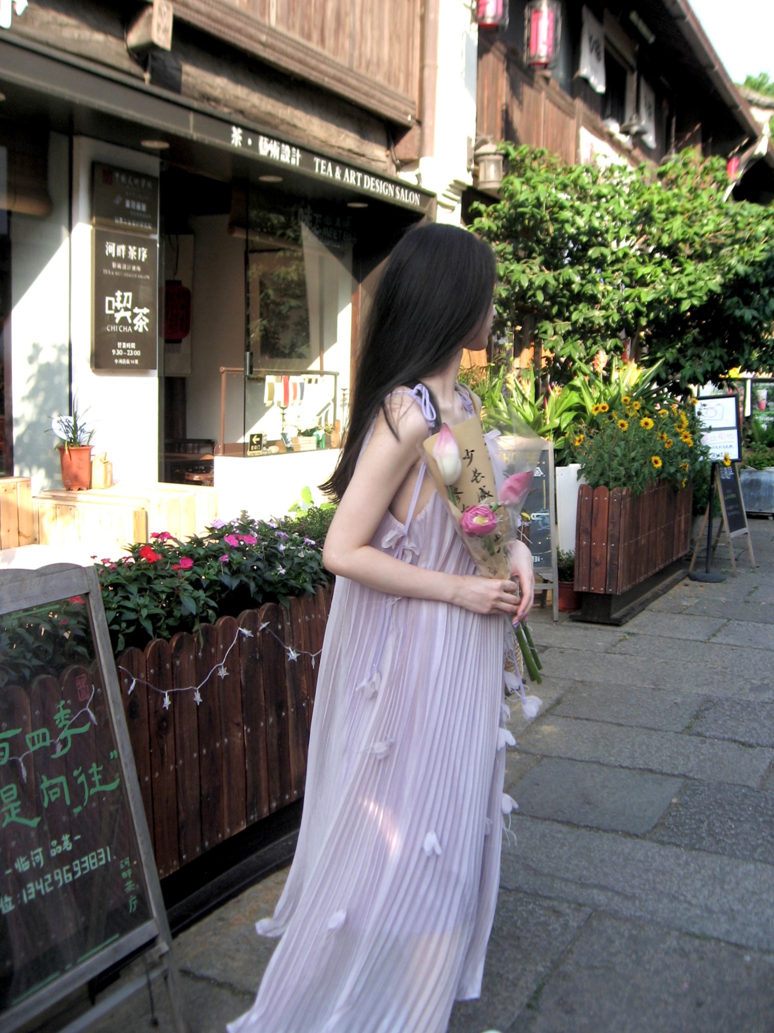 Photographed~ Summer Beach Vacation Purple Strappy Skirt Beach Dress Sleeveless Dress Slimming Fairy Dress