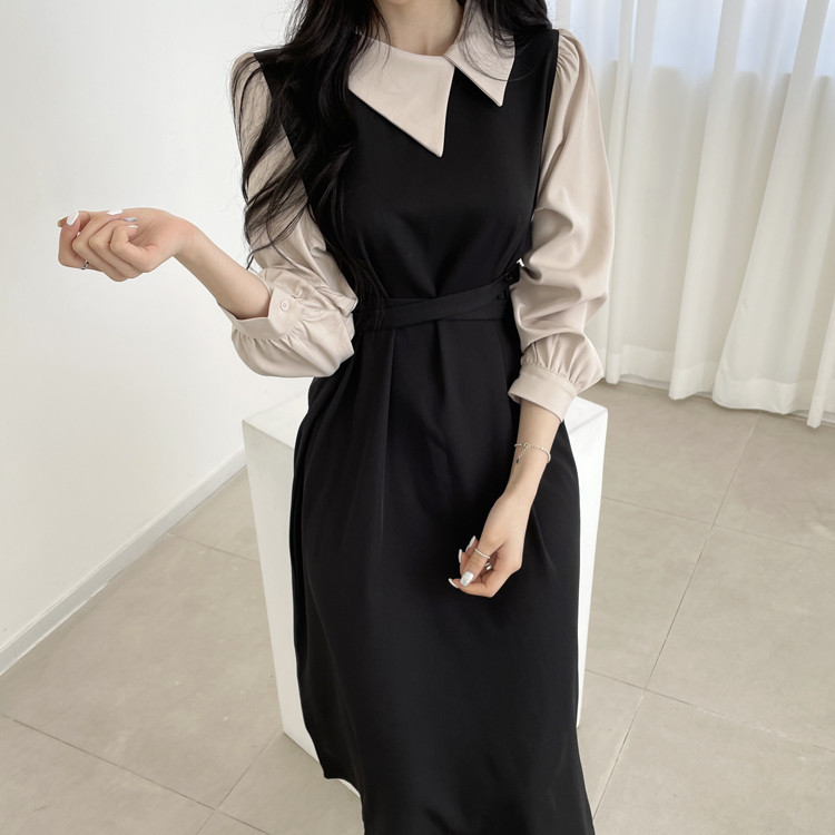 Contrast dress