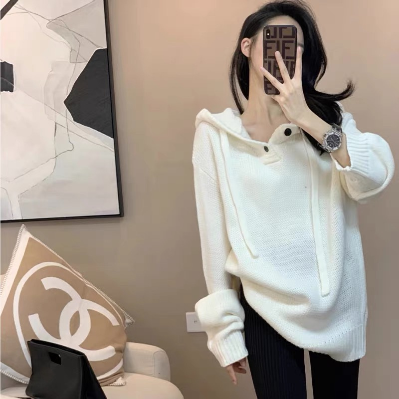 2022 Internet celebrity South Korea Dongdaemun GLYP wears gentle wind college lazy wind sweater female Gao Liang