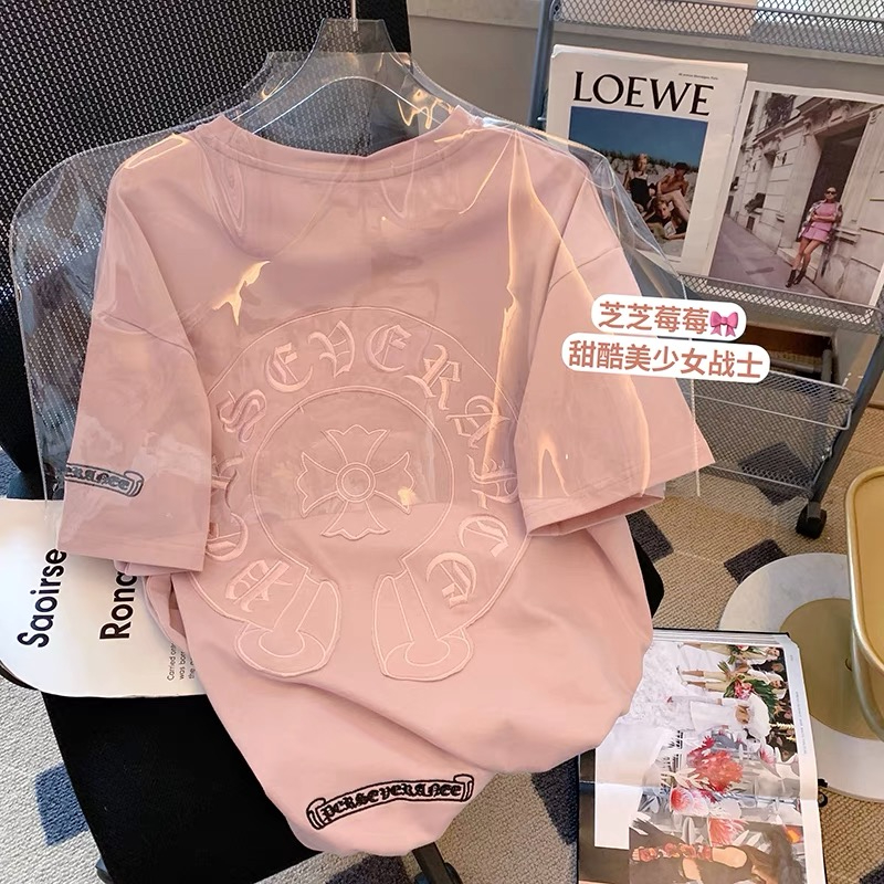 Official figure - Summer Korean loose 6535 cotton cartoon print large women's short sleeve T-shirt women