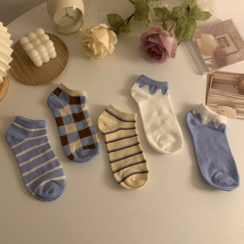 Real price socks women's middle tube socks pure cotton ins tide stockings autumn and winter women's socks Japanese cotton socks