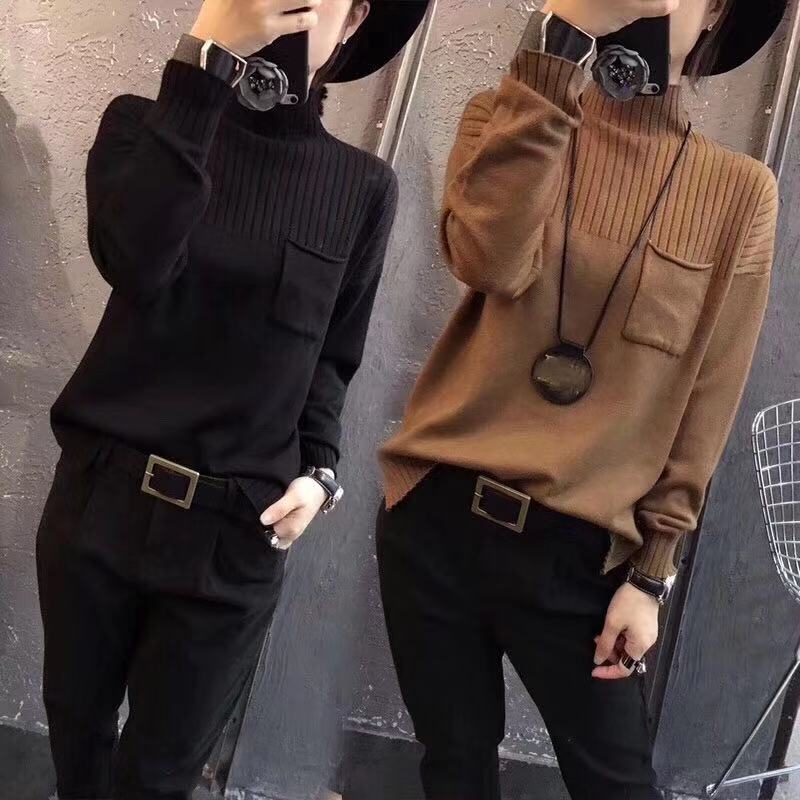 European station new style autumn and winter clothes 2020 European fashion bottoming T-shirt women's long sleeve loose fashion brand sweater