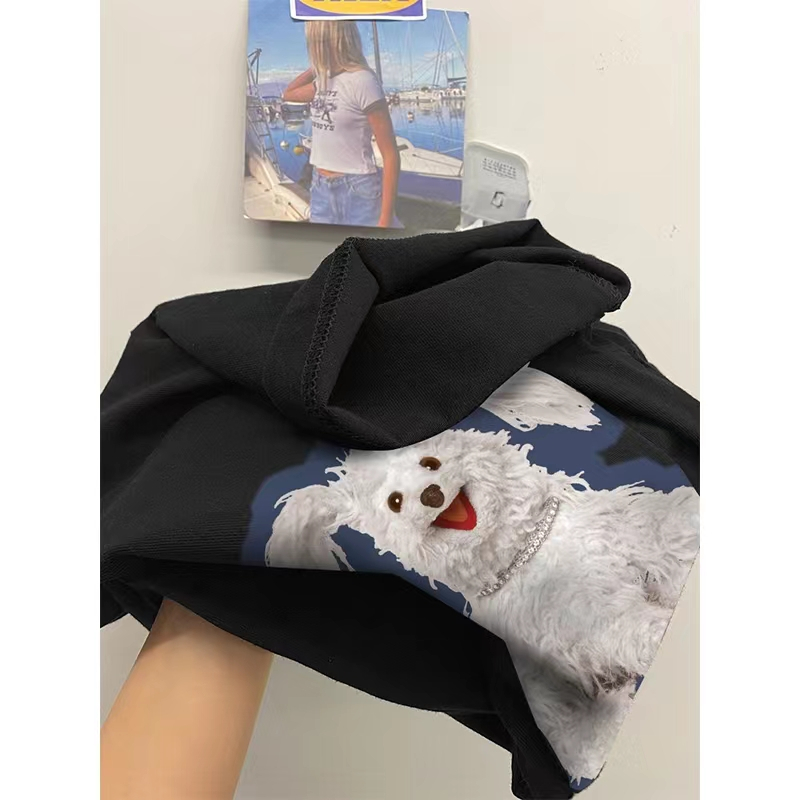 200g-230g high quality heavy combed compact cotton 100% wrap collar t-shirt 2023