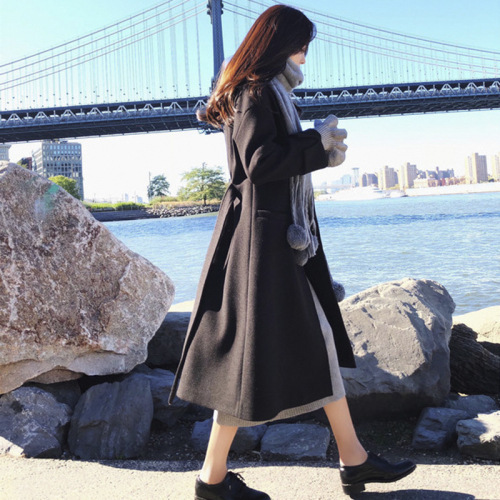 Fashion brand woolen overcoat women's wear fall / winter 2020 new Korean fashion temperament medium long loose coat women