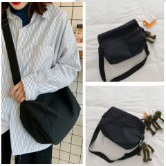 Japanese high capacity Single Shoulder Messenger Bag men's fashion personality simple casual versatile student canvas postman bag women