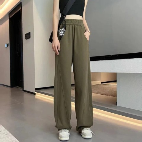 American trend mopping banana pants female high waist fashionable ins jazz dancing wide leg pants casual sports sweatpants