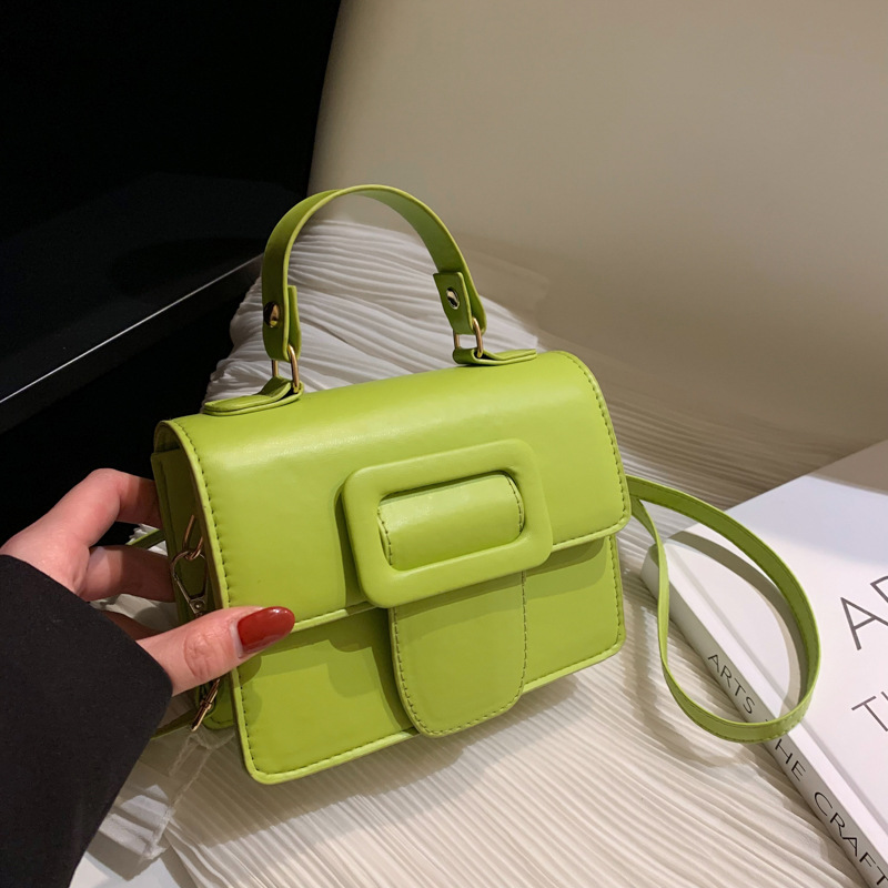 This year's popular hand-held small bag women's 2023 new one-shoulder small square bag spring texture Messenger small square bag