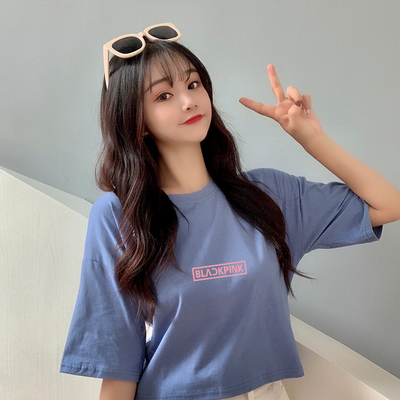 BF style short T-shirt women's short sleeve Korean loose student half sleeve top