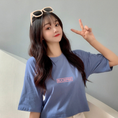 BF style short T-shirt women's short sleeve Korean loose student half sleeve top