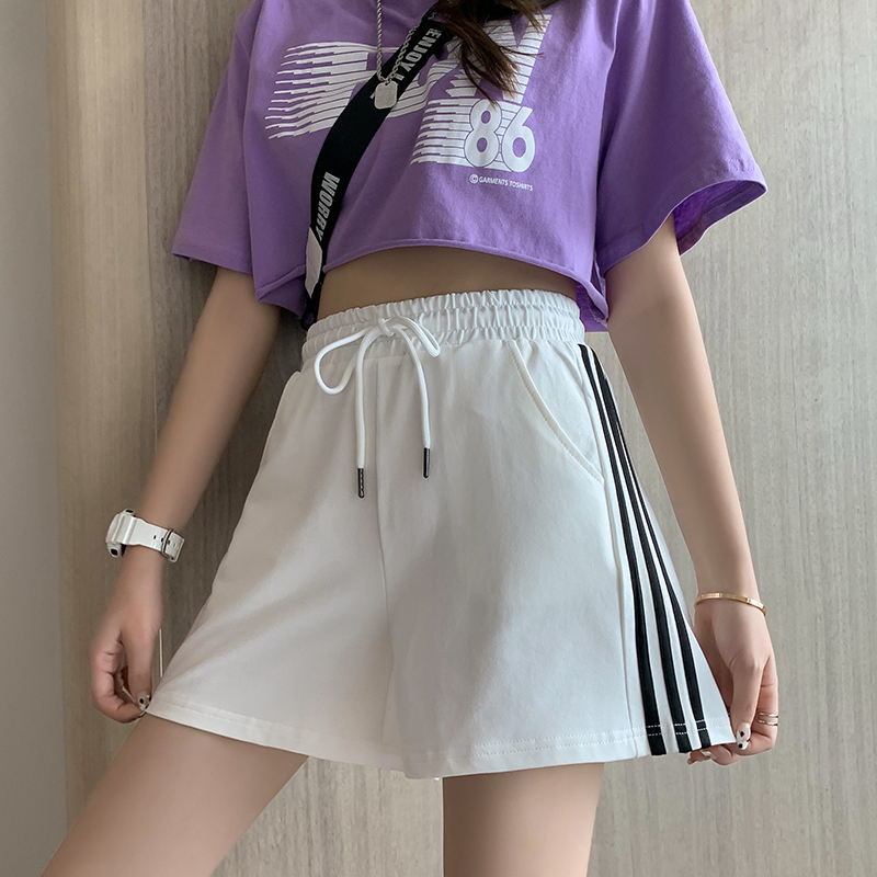 2022 actual shooting of new summer college style loose sports fat sister large casual casual casual trend shorts for men and women