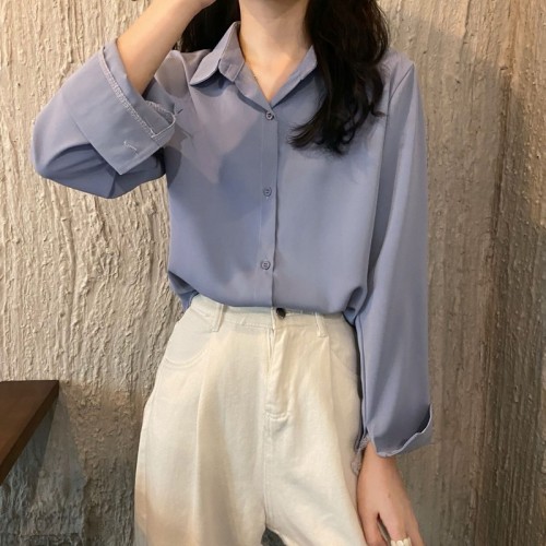 Real price real shot new sweet salt chic lazy casual casual wear shirt