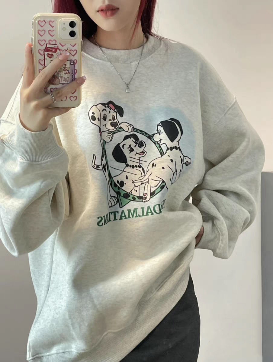 2 styles of autumn fabrics 2 styles of winter fabrics Autumn Korean style loose sweater with cotton back collar