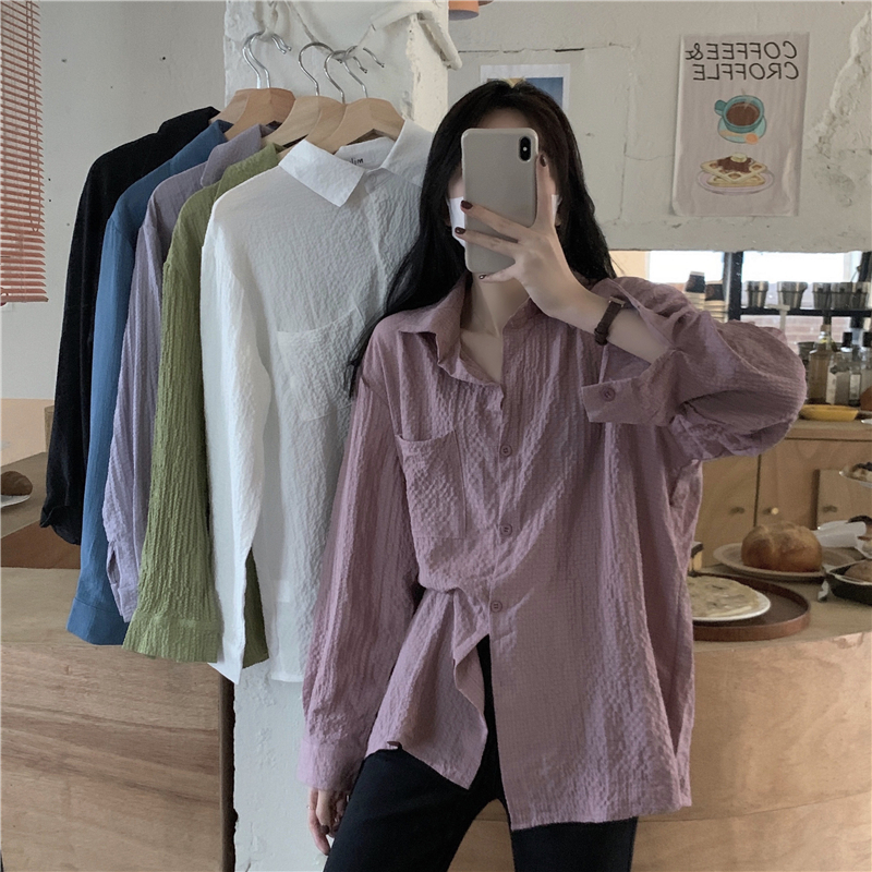 Real price new spring and summer Korean version loose and versatile thin salt sunscreen clothing tide