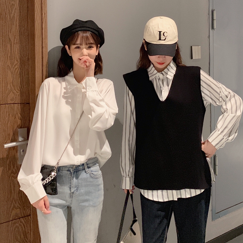 Real shot autumn new large size women's clothing fat MM thin shirt loose inner bottoming shirt tide M-4XL200 catties