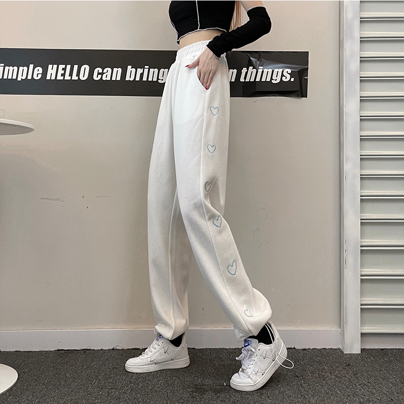 Actual shooting of autumn new Korean loose and versatile Harlan pants, leggings, casual pants, nine point Leggings