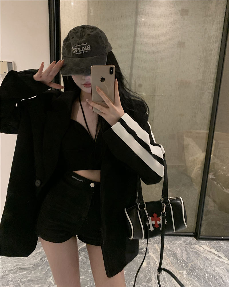Real auction real price 2022 autumn fashion all-match high-end loose and thin suit trend