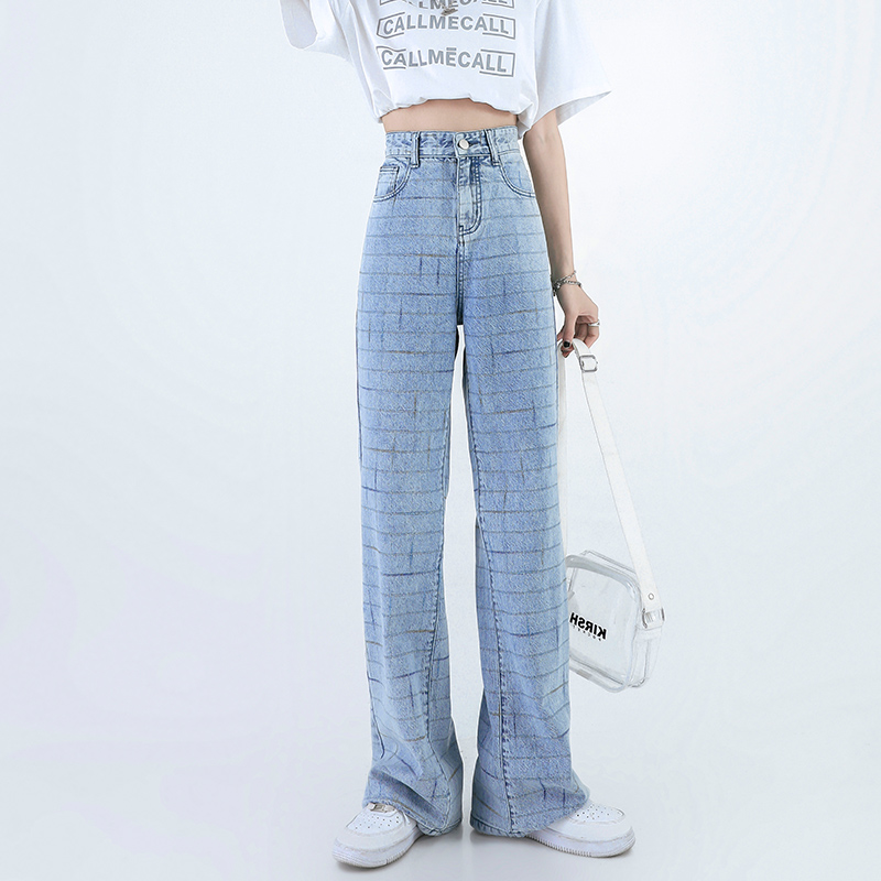 New European and American style high waist jeans with special technology