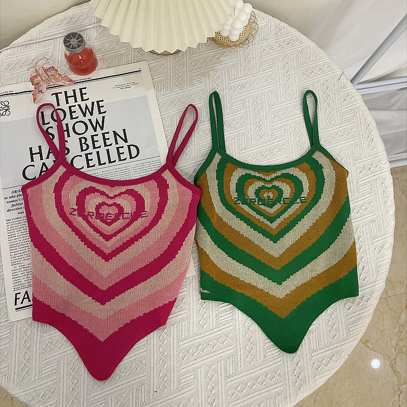 Real shot ~ pure desire hot girl sweet girl lovely summer new slim fit bra suspender female backless letter color top