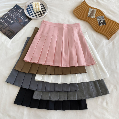 Real shot and real price pleated skirt for women with high waist and slimming spring and summer  new style super hot skirt summer jk short skirt a-line skirt