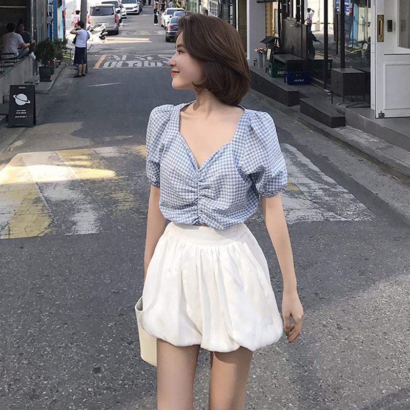 Hepburn style light ripe Hong Kong style suit skirt women's summer new style foreign style fried Street short skirt two piece set