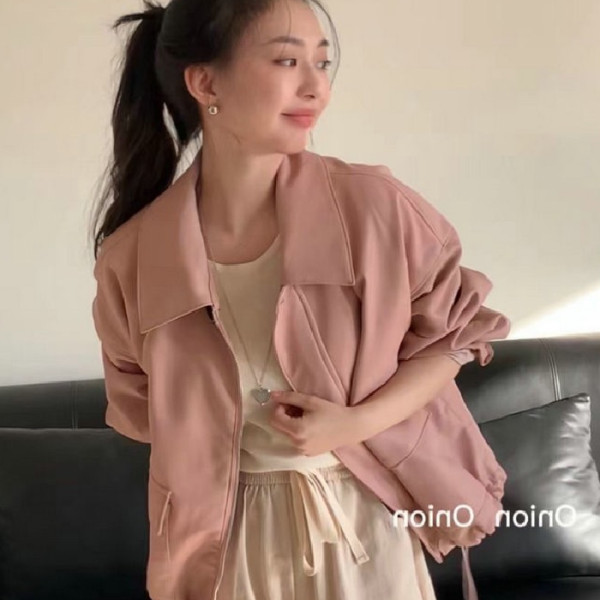 2023 new spring and summer sun protection thin temperament Korean slimming and age-reducing versatile loose hooded cardigan