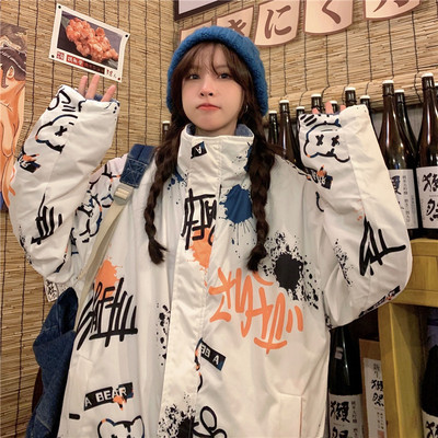 Real shooting lamb wool coat thickened and cashed in winter, wearing cotton clothes on both sides, new tide brand winter cotton clothes
