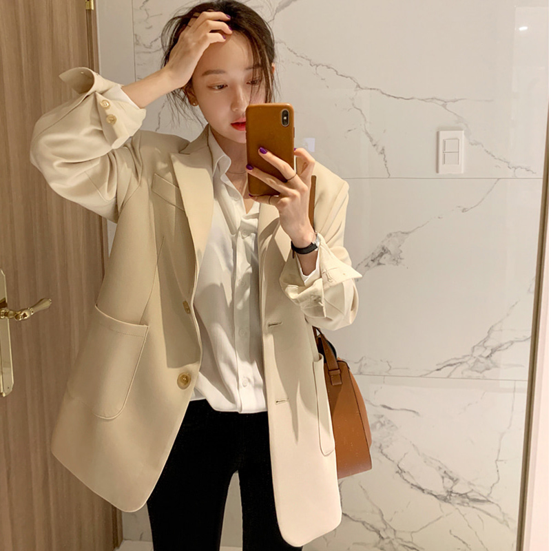 Suit coat women's spring and Autumn New Korean loose fashion net red suit fried Street Blazer top