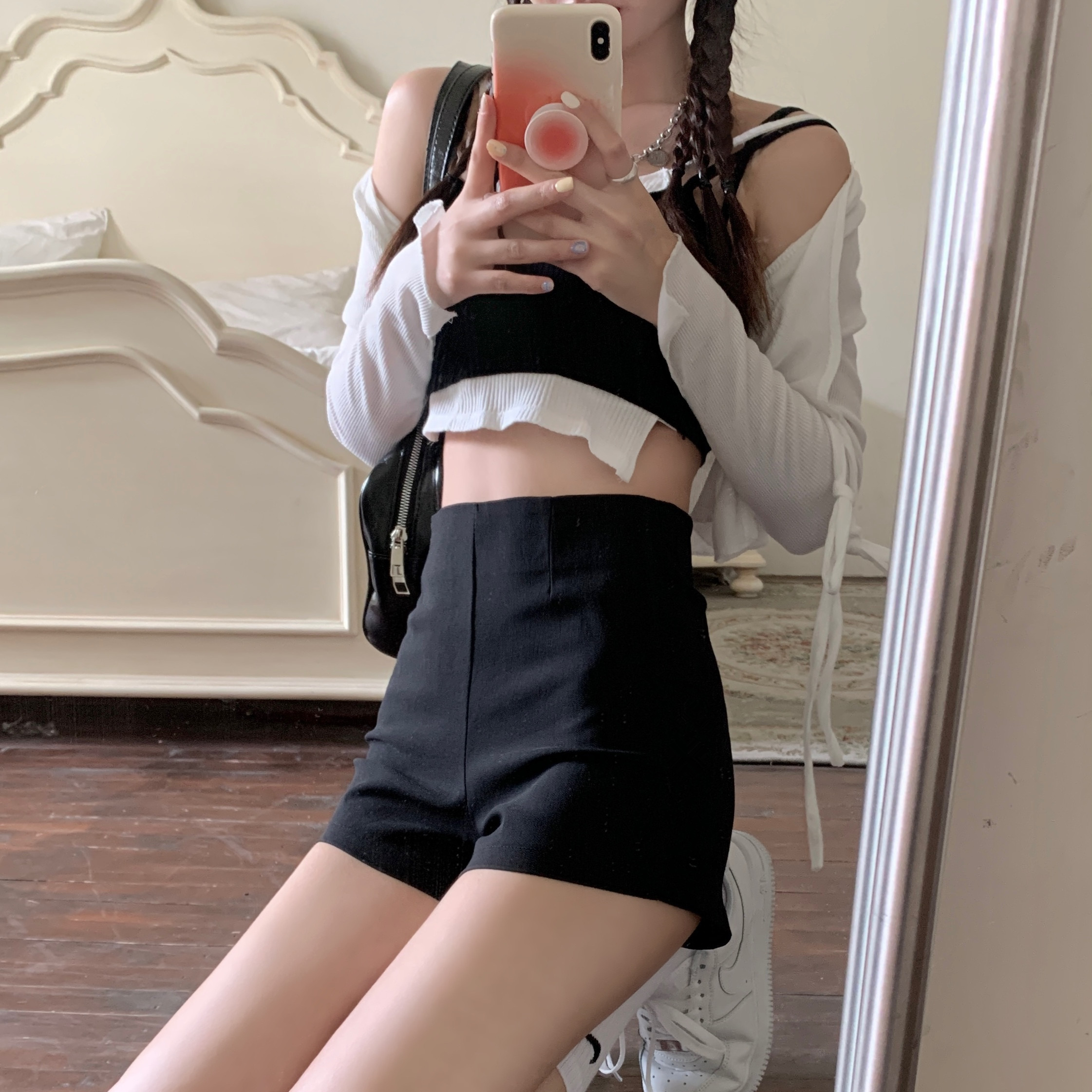 Real price four season leggings for women with high waist and versatility, appearing slim under clothing, missing high stretch shorts