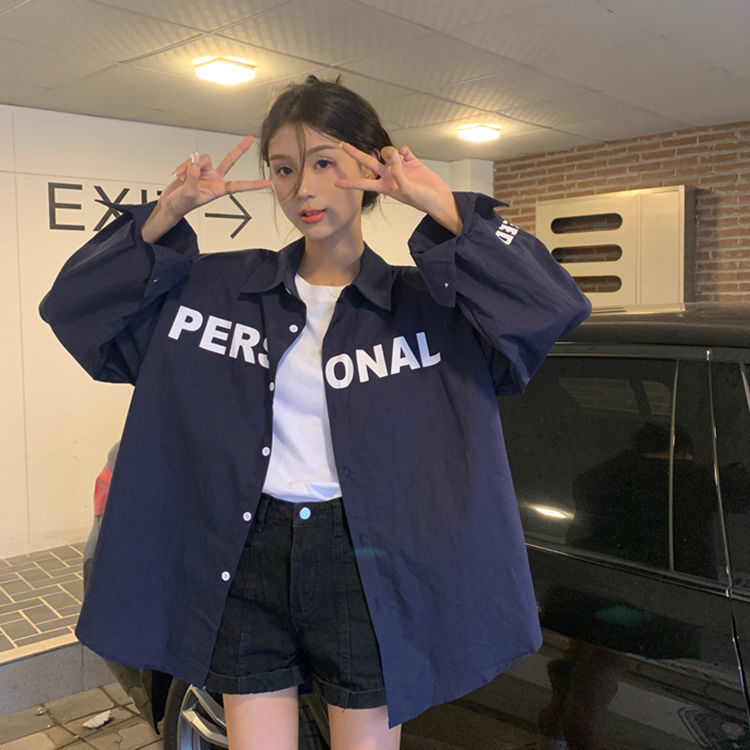 Early autumn shirt jacket women's early autumn 2022 new long-sleeved loose design niche tops