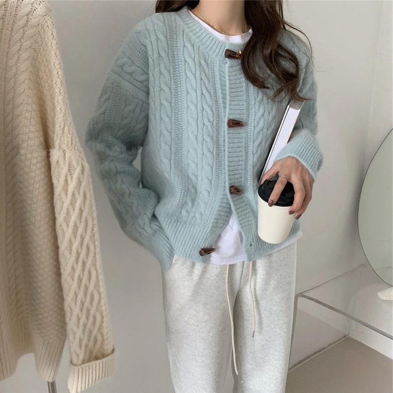 cardigan 2022 spring new women's new short style western style spring and autumn new knitted sweater coat loose korean style lazy